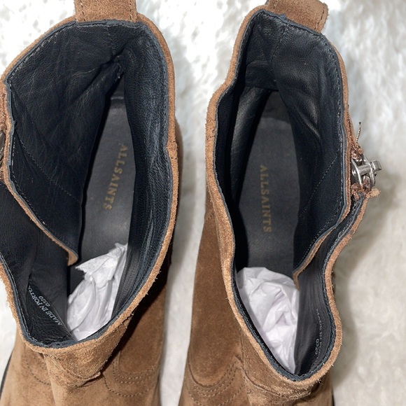 Allsaints Carlotta western bootie 40 tan brown - Picture 9 of 12